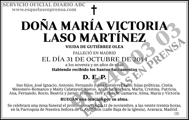 María Victoria Laso Martínez